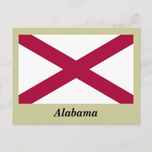 vlag van de staat Alabama Briefkaart (Voorkant)