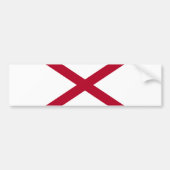 vlag van de staat Alabama Bumpersticker (Voorkant)