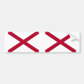 vlag van de staat Alabama Bumpersticker (Voorkant)