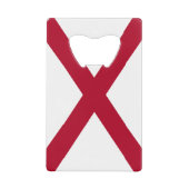 vlag van de staat Alabama Creditkaart Flessenopener (Voorkant)