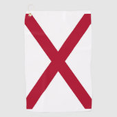 vlag van de staat Alabama Golfhanddoek (Voorkant)