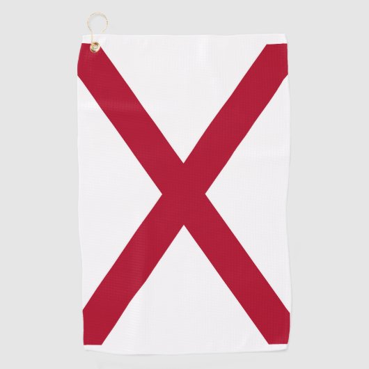 vlag van de staat Alabama Golfhanddoek (Voorkant)