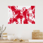 Vlag van de staat Alabama Grunge Poster (Keuken)