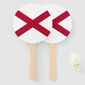 vlag van de staat Alabama Handwaaier (Voorkant en achterkant)