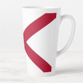 vlag van de staat Alabama Latte Mok (Rechts)
