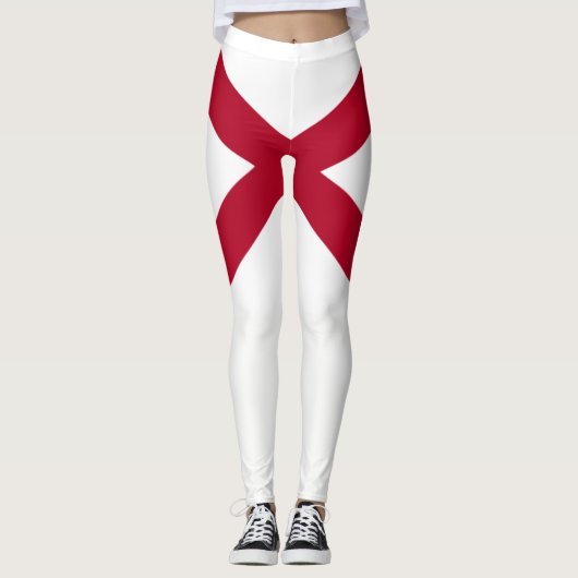 vlag van de staat Alabama Leggings (Voorkant)