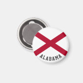 vlag van de staat Alabama Magneet (Voorkant / Achterkant)
