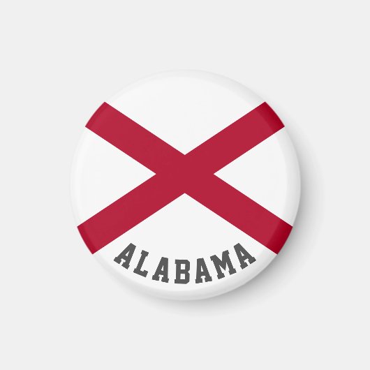 vlag van de staat Alabama Magneet (Voorkant)