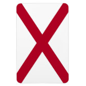 vlag van de staat Alabama Magneet (Verticaal)