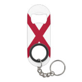 vlag van de staat Alabama Mini Flessenopener (Achterkant)