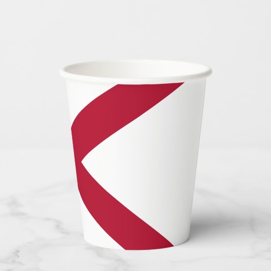 vlag van de staat Alabama Papieren Bekers (Achterkant)