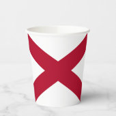 vlag van de staat Alabama Papieren Bekers (Links)