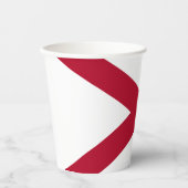 vlag van de staat Alabama Papieren Bekers (Voorkant)