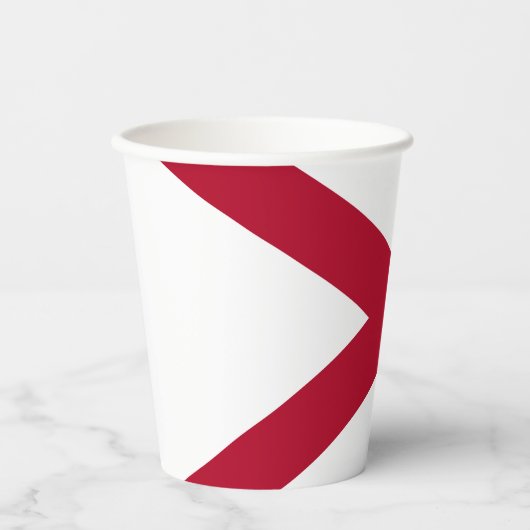 vlag van de staat Alabama Papieren Bekers (Voorkant)