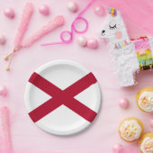 vlag van de staat Alabama Papieren Bordje (Feest)