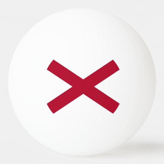 vlag van de staat Alabama Pingpongbal (Achterkant)