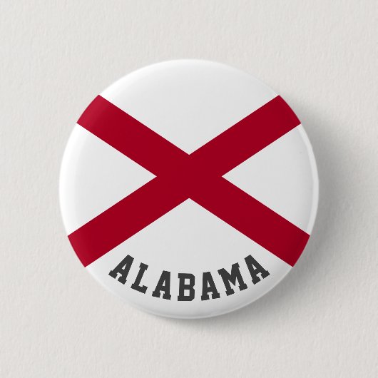 vlag van de staat Alabama Ronde Button 5,7 Cm (Voorkant)