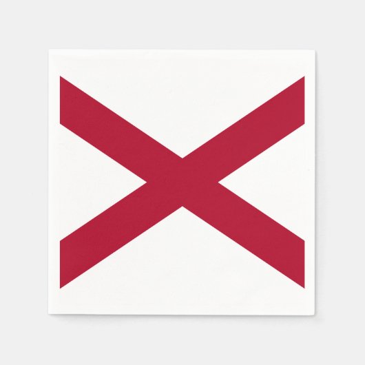 vlag van de staat Alabama Servetten (Voorkant)