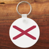 vlag van de staat Alabama Sleutelhanger (Voorkant)