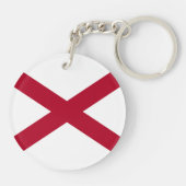 vlag van de staat Alabama Sleutelhanger (Achterkant)