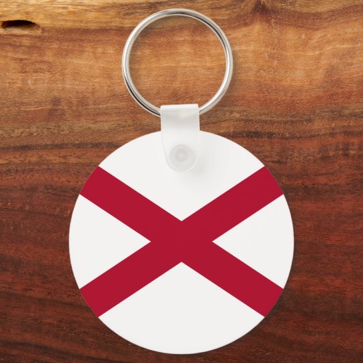 vlag van de staat Alabama Sleutelhanger (Achterkant)