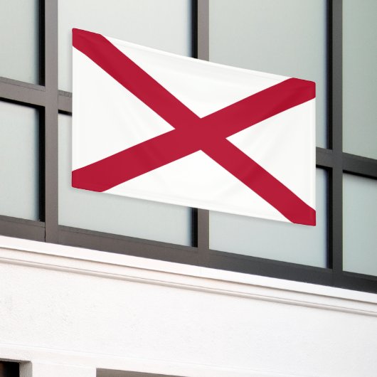 vlag van de staat Alabama Spandoek (Buitenkant Gebouw)