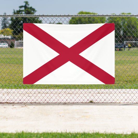 vlag van de staat Alabama Spandoek (Insitu)