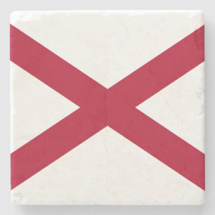 vlag van de staat Alabama Stenen Onderzetter