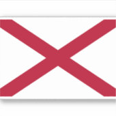vlag van de staat Alabama Sticker (Voorkant)