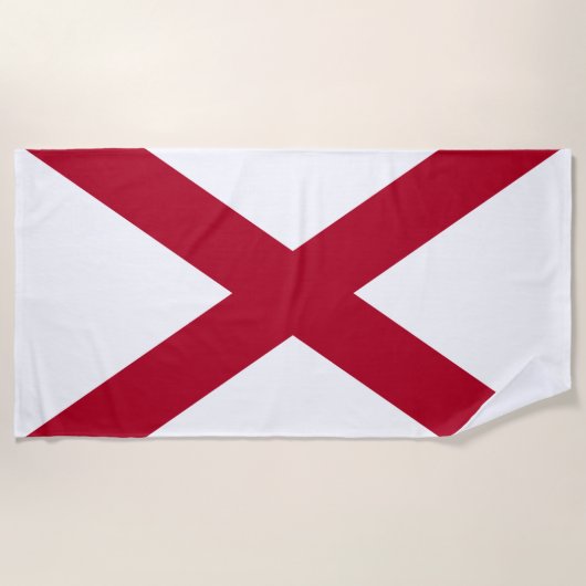 vlag van de staat Alabama Strandlaken (Voorkant)