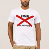 vlag van de staat Alabama T-shirt (Voorkant)