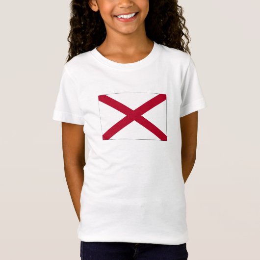 vlag van de staat Alabama T-shirt (Voorkant)