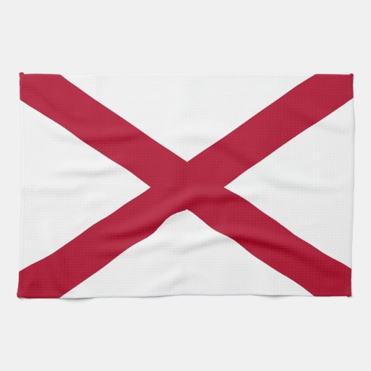 vlag van de staat Alabama Theedoek (Horizontaal)