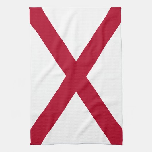vlag van de staat Alabama Theedoek (Verticaal)