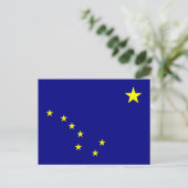 vlag van de staat Alaska Briefkaart (Staand voorkant)