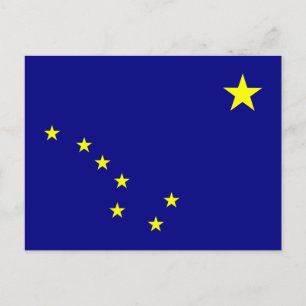 vlag van de staat Alaska Briefkaart