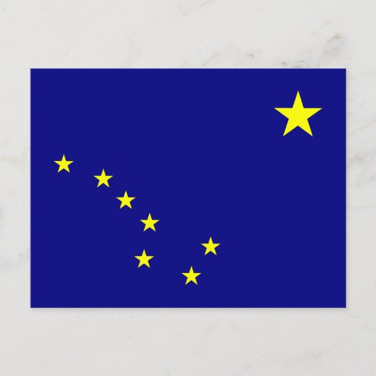 vlag van de staat Alaska Briefkaart (Voorkant)