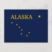 vlag van de staat Alaska Briefkaart (Voorkant)