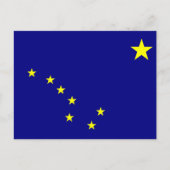 vlag van de staat Alaska Briefkaart (Voorkant)