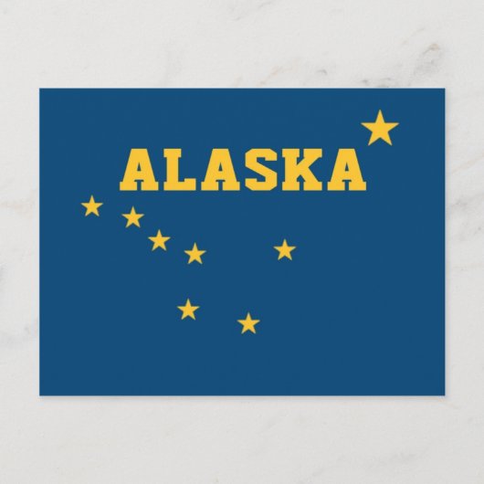 vlag van de staat Alaska Briefkaart (Voorkant)