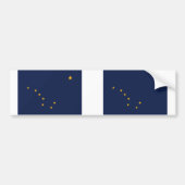 vlag van de staat Alaska Bumpersticker (Voorkant)