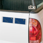 vlag van de staat Alaska Bumpersticker (Op Truck)