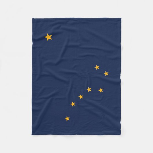 vlag van de staat Alaska Fleece Deken (Voorkant)