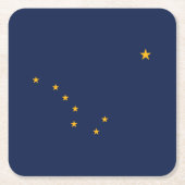 vlag van de staat Alaska Kartonnen Onderzetters (Voorkant)