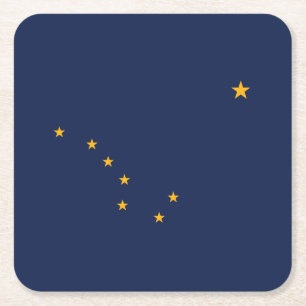 vlag van de staat Alaska Kartonnen Onderzetters