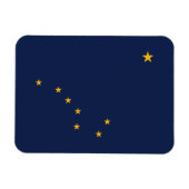 vlag van de staat Alaska Magneet (Horizontaal)