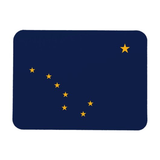 vlag van de staat Alaska Magneet (Horizontaal)