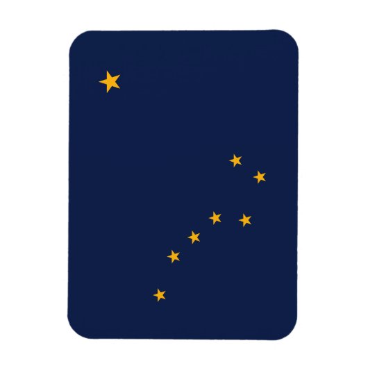 vlag van de staat Alaska Magneet (Verticaal)