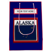 vlag van de staat Alaska Medium Cadeauzakje (Achterkant)