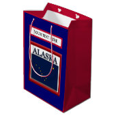 vlag van de staat Alaska Medium Cadeauzakje (Achterkant Gekanteld)